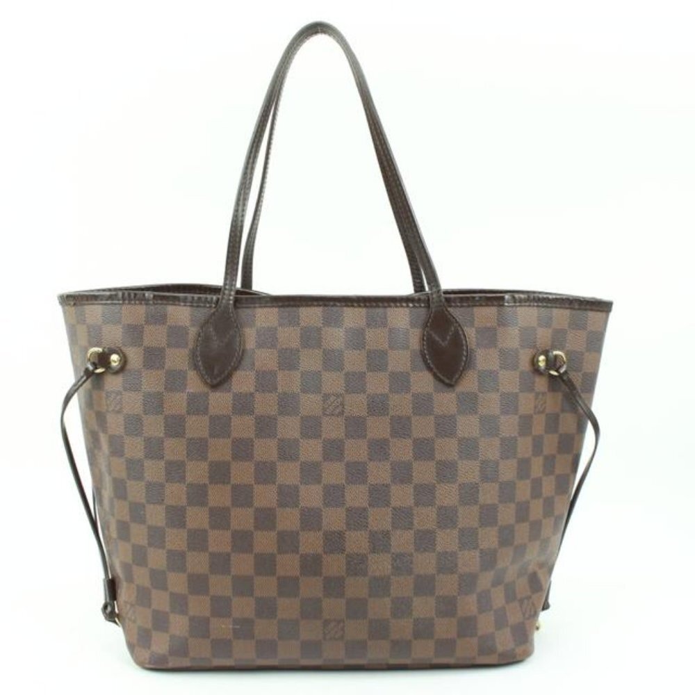 Louis Vuitton Damier Ebene Neverfull MM Tote Bag 60lv128s